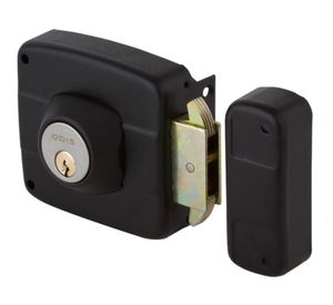 Cerradura sobreponer 391 negro Odis