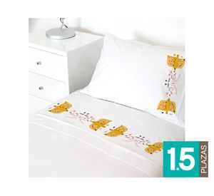 Juego Sábanas 1.5 plazas Palomar blanco