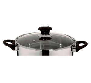 Batería 7 piezas Corazza inox/negro Fantuzzi