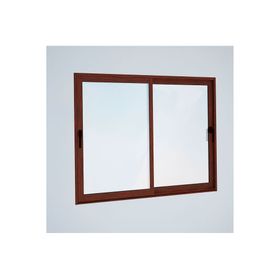 Ventana Aluminio 195x205 cm Termopanel Corredera Madera Mundo Glass