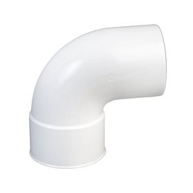 Codo 87,5º M-H PVC blanco