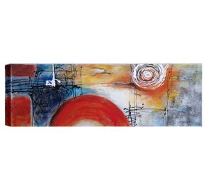 Óleo abstracto Luna 40x120 cm
