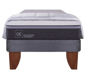 Cama europea 1.5 plazas Ortopedic Advance + plumón Cic