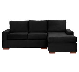 Sofá seccional 3 cuerpos Livorno negro