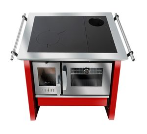 Cocina leña 9000W Allegra rojo