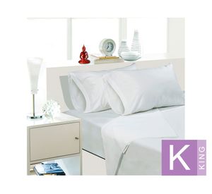 Sábanas king 144 Hilos AHSB-BLK blanco