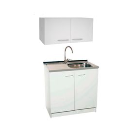 Kit mueble cocina blanco + Lavaplatos derecho