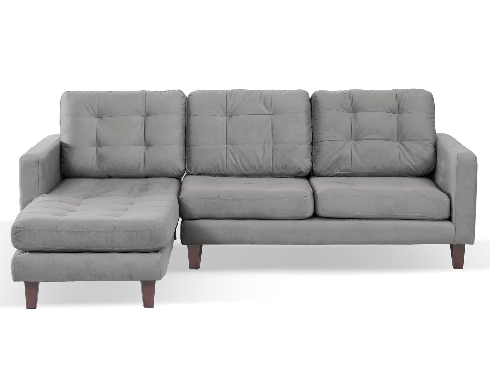 Latam Home Sofá chaise izquierdo Nápoles gris Latam Home