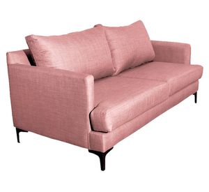 Sofá 2 cuerpos Aldara chenille palo rosa