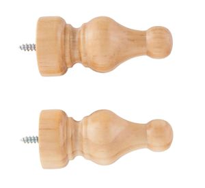 Terminal Árabe madera 19 mm natural 2 un