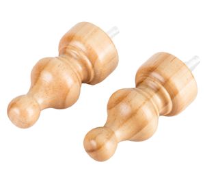 Terminal Árabe madera 19 mm natural 2 un