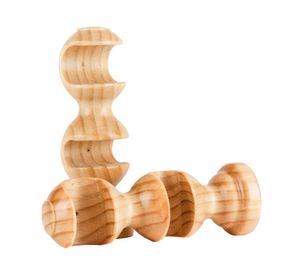 Soporte de cortina Doble madera 19/28 mm natural 2 un