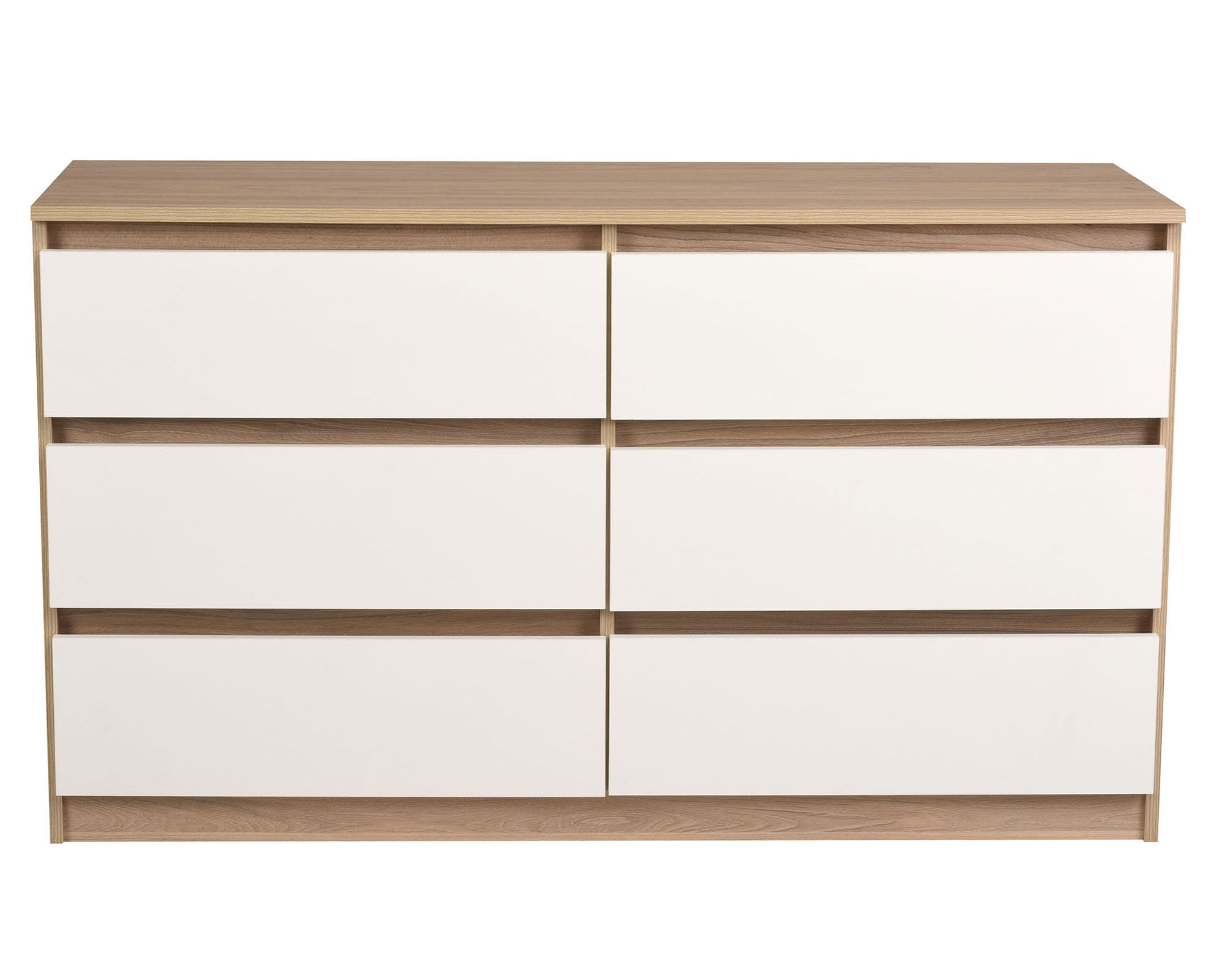 CIC Cómoda nordica 6 cajones olmo-blanco Cic