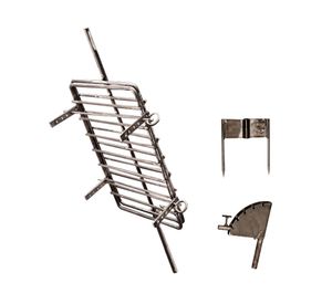 Prensa chica con soporte parrilla/tierra