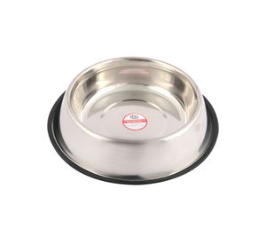 Plato mascota 23 cm antideslizante inox Pet's fun