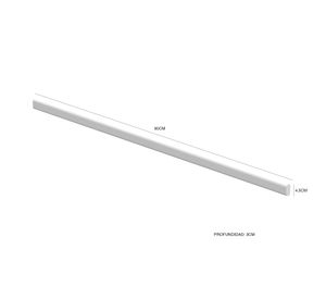 Barra clóset 2 ganchos blanco