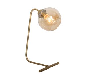 Lámpara escritorio Globo 1L E27 dorado