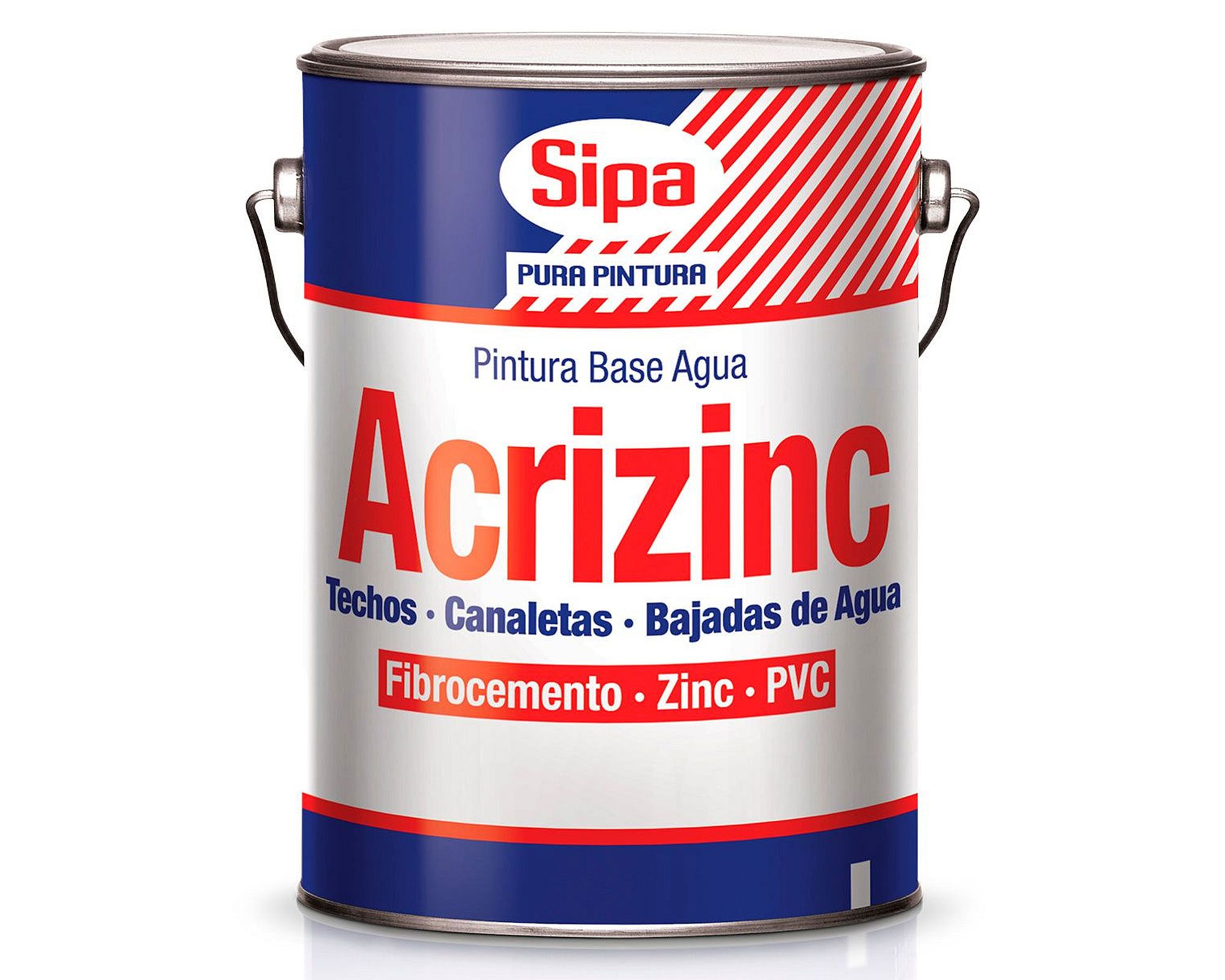 Pintura techo 1 galón Acrizinc blanco mate Sipa