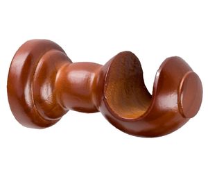 Soporte de cortinas Techo madera 28 mm chocolate 2 un