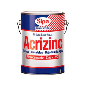 Pintura techo 1 galón Acrizinc verde musgo satín Sipa