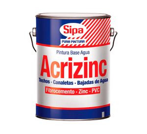 Pintura techo 1 galón Acrizinc verde musgo satín Sipa