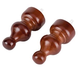 Terminal Árabe madera 28 mm chocolate 2 un