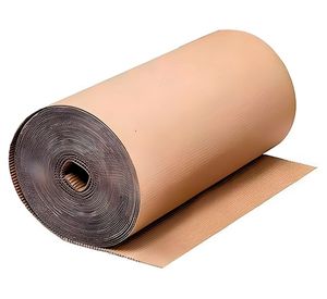 Bobina cartón corrugado café 80x10000 cm