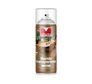 Barniz spray transparente brillante Marson.