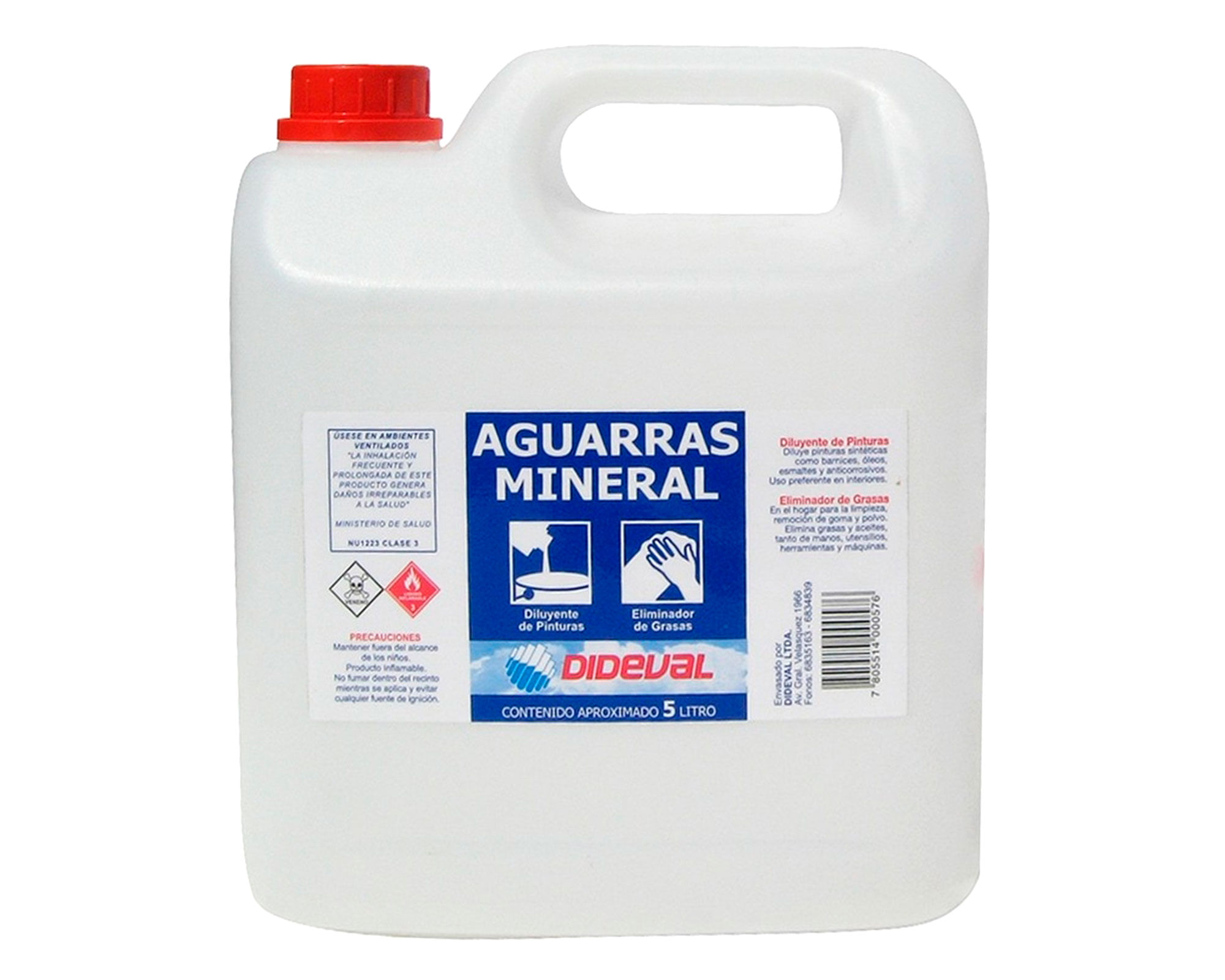 Aguarrás mineral 5 litros Dideval