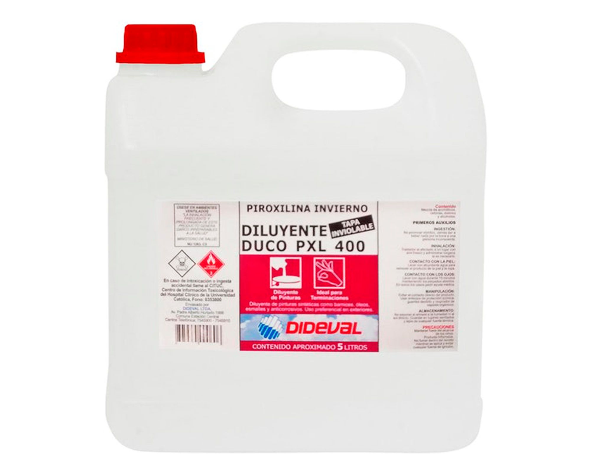 Diluyente duco 5 litros PXL400 Dideval