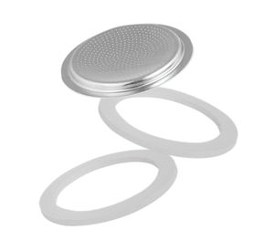 Filtro 2 juntas silicona cafetera PZ-1347 gris 4 tazas