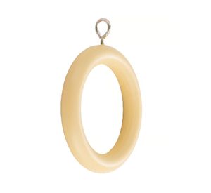 Argolla de cortinas Madera 28 mm natural 10 un