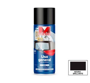 Pintura spray Secado rápido Negro brillante Marson