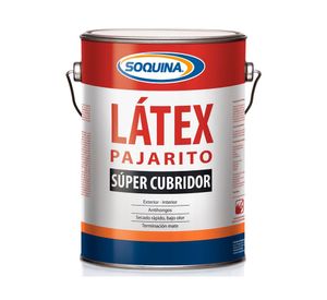 Látex 1 galón Pajarito blanco mate Soquina