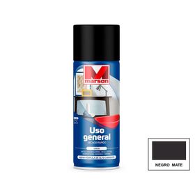 Pintura spray Secado rápido negro mate Marson