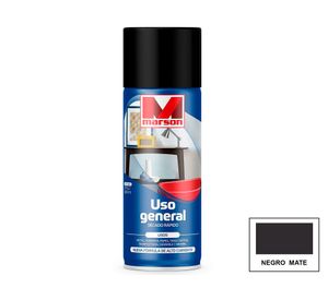 Pintura spray Secado rápido negro mate Marson