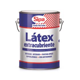 Látex 1 galón Extracubriente blanco hueso mate Sipa