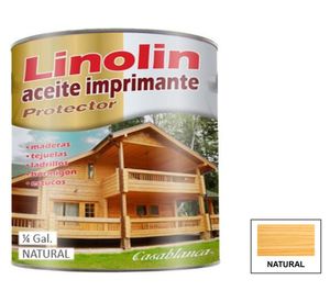 Aceite imprimante 1/4 galón café claro brillante Dynal