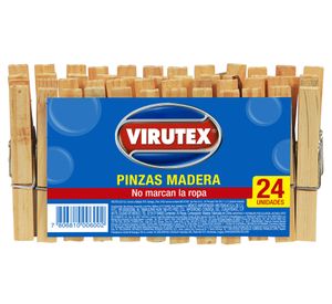 Pinzas para ropa madera Virutex