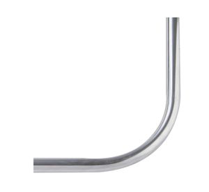 Barra cortina baño 80x80 cm angular cromada Metalhsa