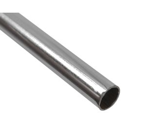 Tubo cortina 12 mm 2 m liso cromado Metalhsa