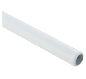 Barra cortina baño 1,80 m plástificada blanco 5F