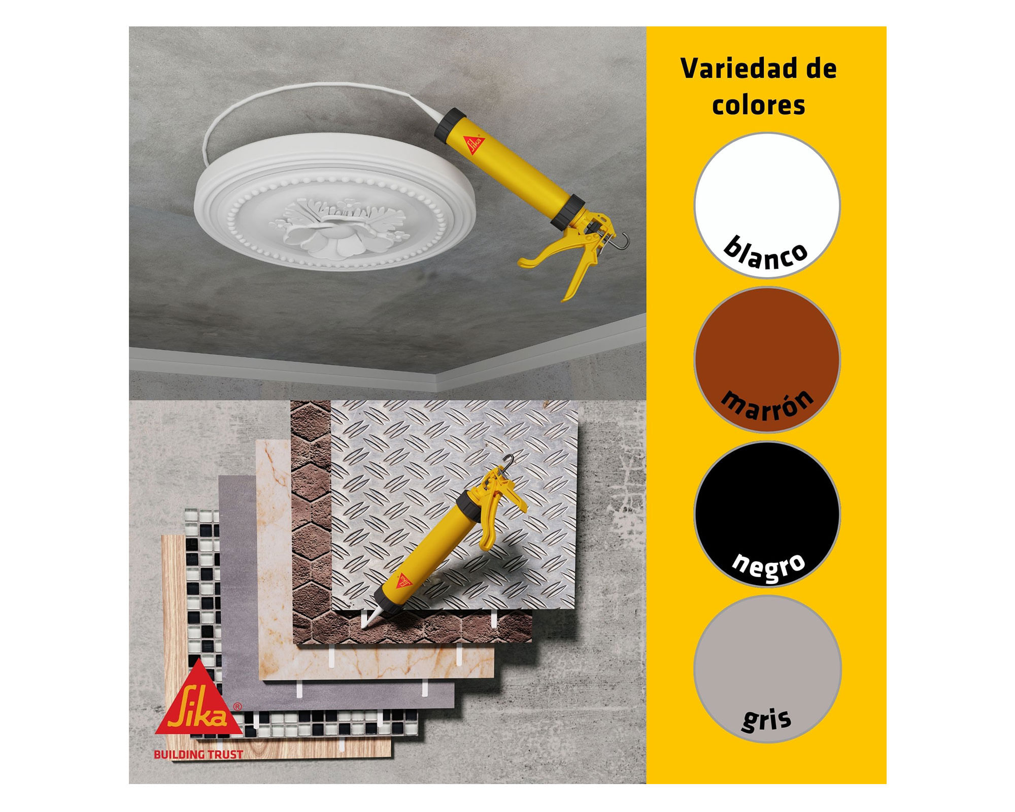 Sellador adhesivo 300 ml Sikaflex 11FC gris Sika | Easy.cl