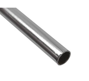 Tubo cortina 12 mm 3 m liso cromado Metalhsa