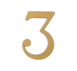 Número 3 7 cm bronce Poli