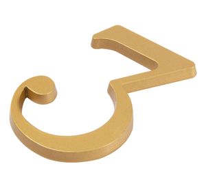 Número 3 7 cm bronce Poli