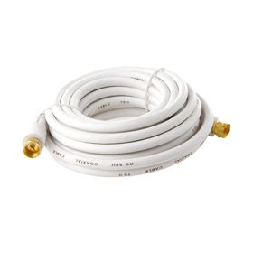 Cable coaxial 5 m MV-812 conector F blanco Macrotel