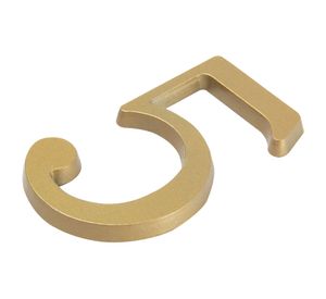 Número 5 7 cm bronce Poli