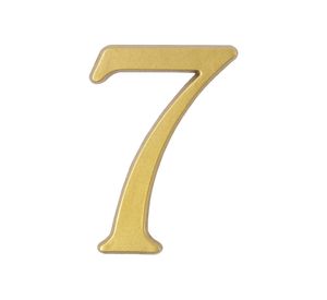 Número 7 7 cm bronce Poli