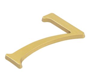 Número 7 7 cm bronce Poli